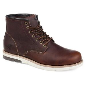 Men's Classic Brown Leather Ankle Boots